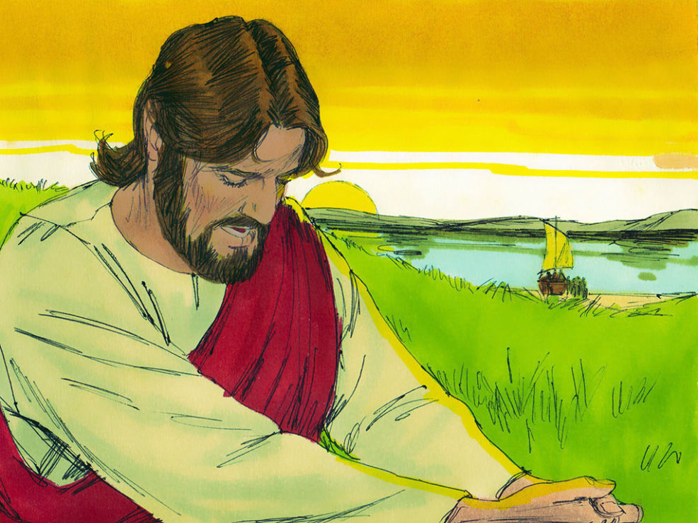 Jesus prays