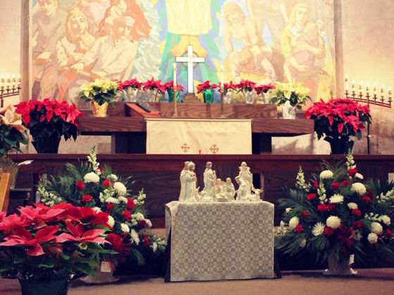Jõulukirikku altar Lakewood