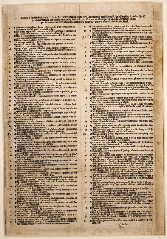 Martin Luther 95 theses